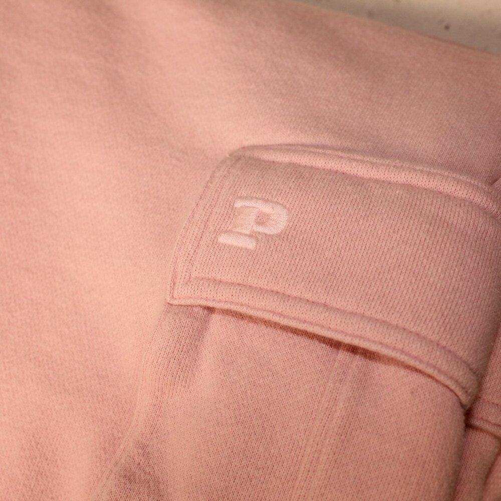 PINK FLEECE WIDE-LEG CARGO SWEATPANTS - Picture 13 of 13